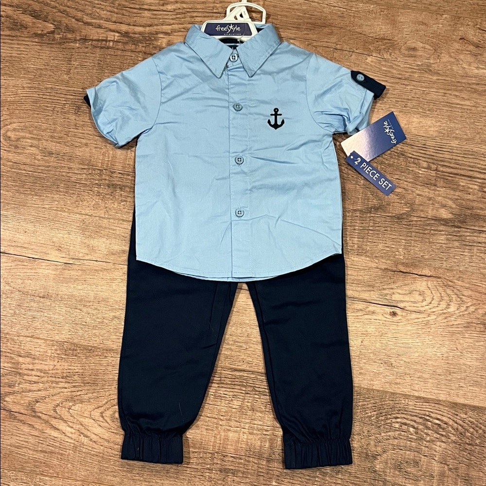 FREESTYLE REVOLUTION | 2ps set/outfit Button up shirt & twill joggers